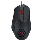 Mouse gaming Serioux Tobis, 6400dpi, 8 butoane, design ergonomic, negru